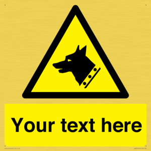 Custom Warning: Guard dog